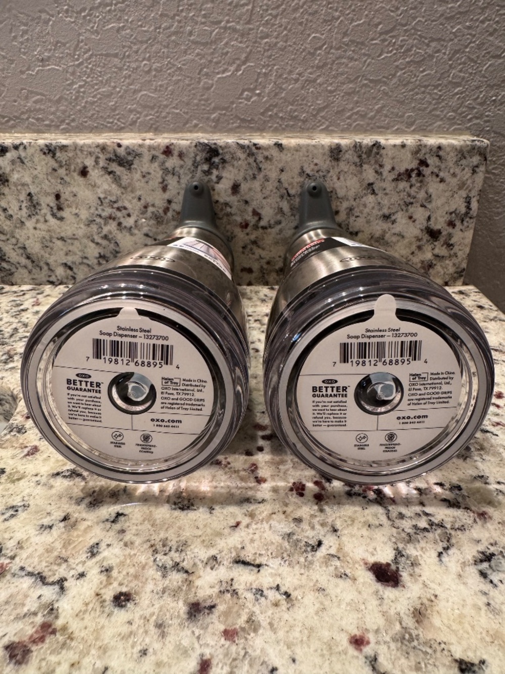 OXO Good Grip Stainless Steel Soap Dispenser x 2 - Picture 2 of 9